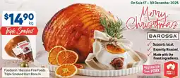 Foodland Foodland/Barossa Fine Foods Triple Smoked Ham Bone In offer
