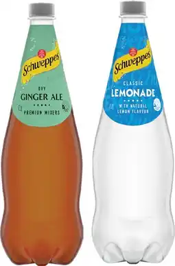 IGA Schweppes Mixers, Soft Drink or Natural Mineral Water 1.1 Litre Selected Varieties offer