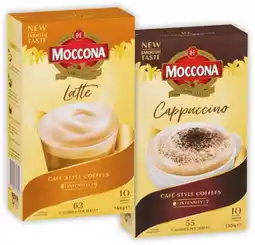 IGA Moccona Coffee Sachets 8‑10 Pack Selected Varieties offer