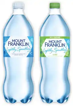 IGA Mount Franklin Lightly Sparkling Water Selected Varieties offer