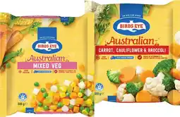 IGA Birds Eye Snap Frozen Mixed Vegetables Selected Varieties offer