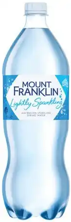 IGA Mount Franklin Lightly Sparkling Water Selected Varieties offer