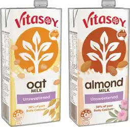 IGA Vitasoy Oat, Almond or Soy Milky Long Life Milk 1 Litre Selected Varieties offer