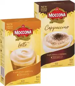 IGA Moccona Coffee Sachets 8‑10 Pack Selected Varieties offer