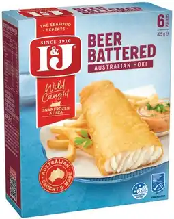 IGA I&j Fish Beer Battered Australian Hoki offer