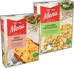 IGA On The Menu Frozen Meal Selected Varieties offer