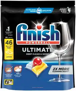 IGA Finish Ultimate Dishwashing Tablets Lemon offer