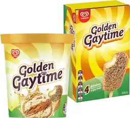 IGA Streets Golden Gaytime Ice Cream 4 Pack or Tub 1 Litre Selected Varieties offer