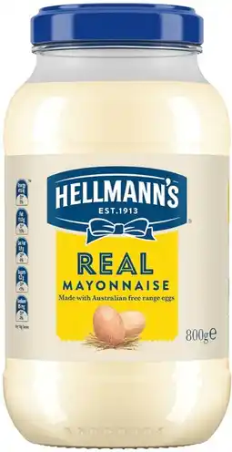 IGA Hellmann’s Real Mayonnaise Jar offer