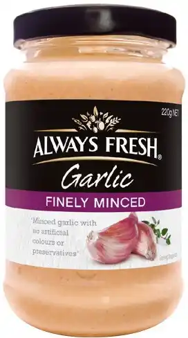 Always Fresh Finely Minced Garlic