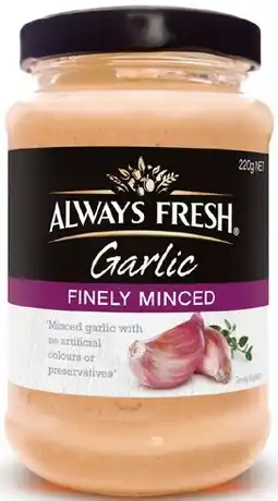 IGA Always Fresh Minced Garlic offer