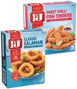 IGA I&J Fish Tenders 320g, Calamari or Squid 360g Selected Varieties offer