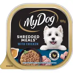 IGA My Dog Shredded Meals Wet Dog Food Selected Varieties offer