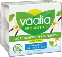 IGA Vaalia Probiotics Yoghurt Selected Varieties offer