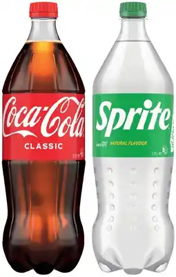 IGA Coca-Cola or Sprite 1.25 Litre Selected Varieties offer