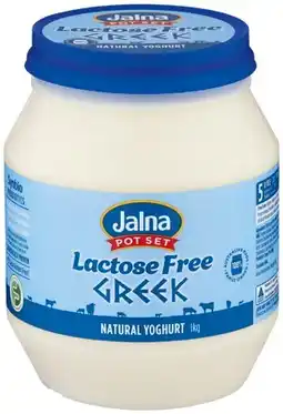 IGA Jalna Pot Set Lactose Free Yoghurt Selected Varieties offer
