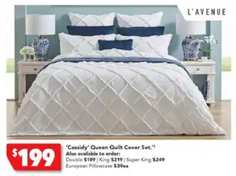 Harvey Norman 'Cassidy' Queen Quilt Cover Set offer