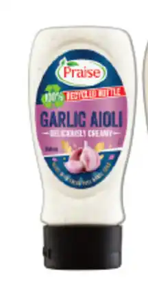 IGA Praise deli style classic aioli 250ml offer