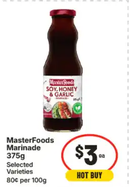 IGA Masterfoods marinade 375g offer