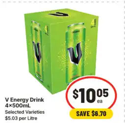IGA V Energy Drink 14×500mL offer