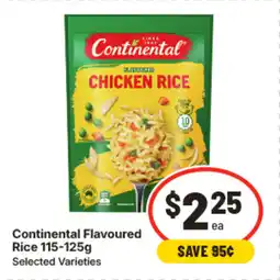 IGA Continental flavoured rice 115-125g offer