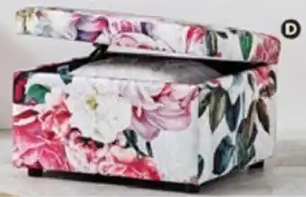 Harvey Norman Square Fabric Storage Ottoman offer