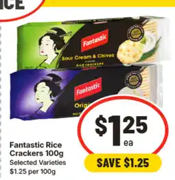 IGA Fantastic Rice Crackers 100g offer