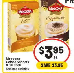 IGA Moccona coffee sachets 8-10 pack offer