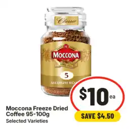 IGA Moccona Freeze Dried Coffee 95-100g offer