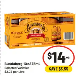 IGA Bundaberg 10x375ml offer