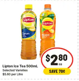 IGA Lipton ice tea 500ml offer