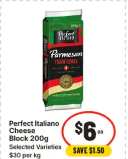 IGA Perfect italiano cheese block 200g offer