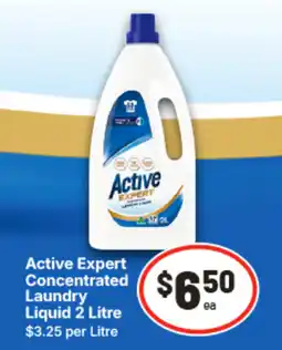 IGA Active expert concentrated laundry liquid 2 litre offer