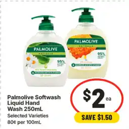IGA Palmolive softwash liquid hand wash 250ml offer