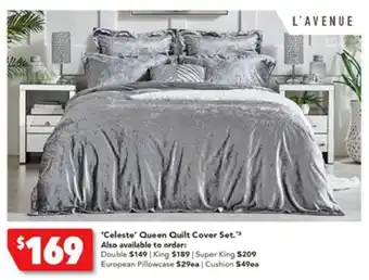 'Celeste' Queen Quilt Cover Set