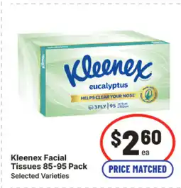 IGA Kleenex facial tissues 85-95 pack offer
