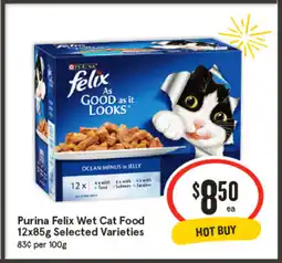 IGA Purina Felix Wet Cat Food 12x85g offer