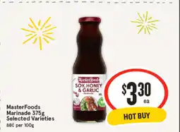 IGA Masterfoods marinade 375g offer