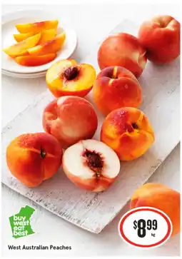 IGA West australian peaches offer
