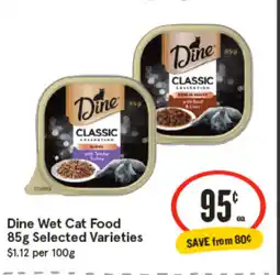 IGA Dine wet cat food 85g offer