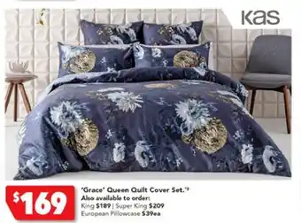 Harvey Norman 'Grace' Queen Quilt Cover Set offer
