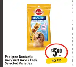 IGA Pedigree dentastix daily oral care 7 pack offer