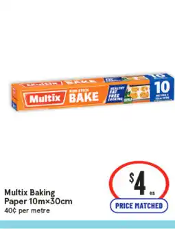 IGA Multix Baking Paper 10mx30cm offer