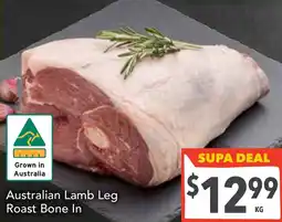 Supa Valu Australian Lamb Leg Roast Bone In offer