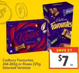 Supa Valu Cadbury Favourites or Roses offer