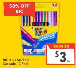 Supa Valu BIC Kids Markers Cascade 12 Pack offer