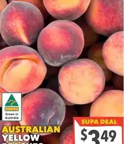 Supa Valu Australian yellow peaches offer
