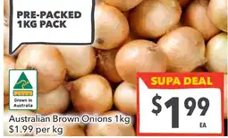 Supa Valu Australian brown onions 1kg offer