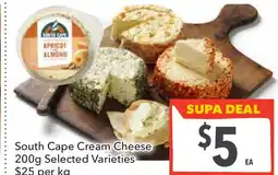 Supa Valu South cape cream cheese 200g offer