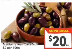 Supa Valu Mediterranean olive mix offer